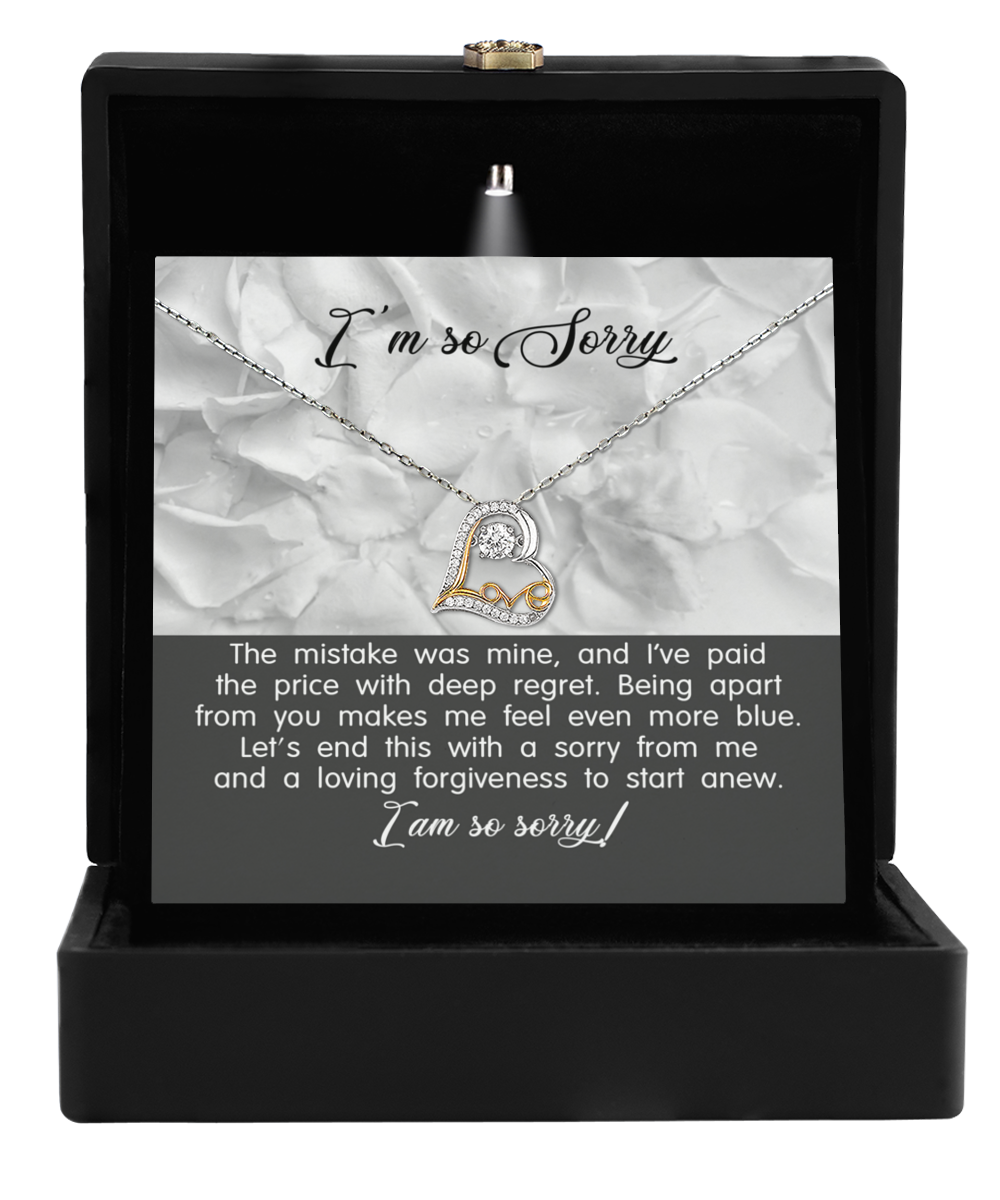 I'm So Sorry | With Deep Regret | Love Dancing Necklace