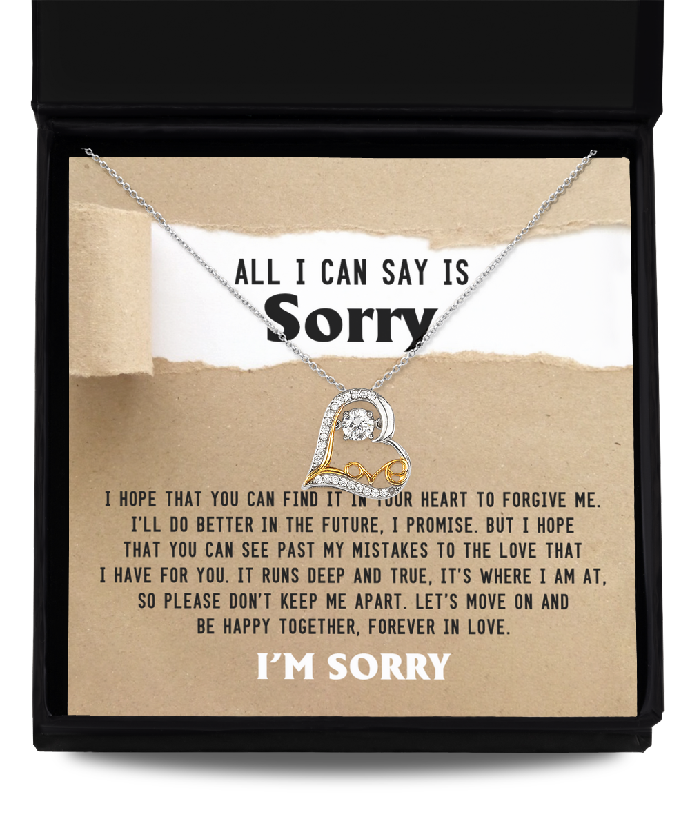 Sorry | Keep Me Apart | Love Dancing Necklace