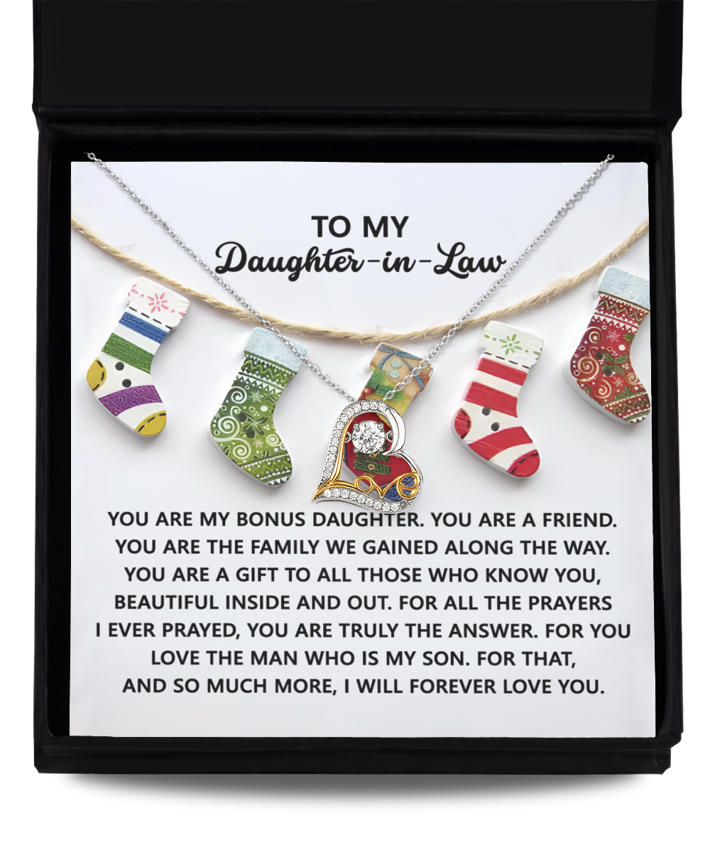 To My Daughter-in-Law | A Gift | Love Dancing Necklace