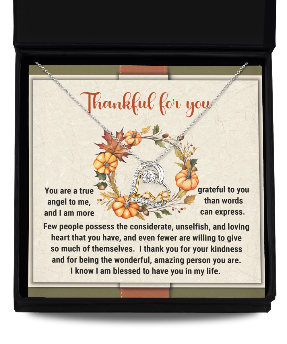 Thankful For You | The Wonderful, Amazing Person You Are | Love Dancing Necklace