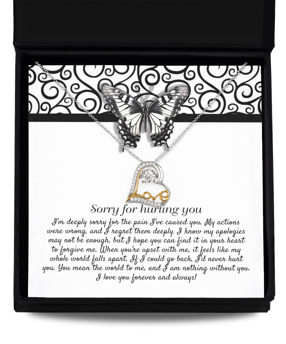 I'm Sorry | I Am Nothing Without You | Love Dancing Necklace