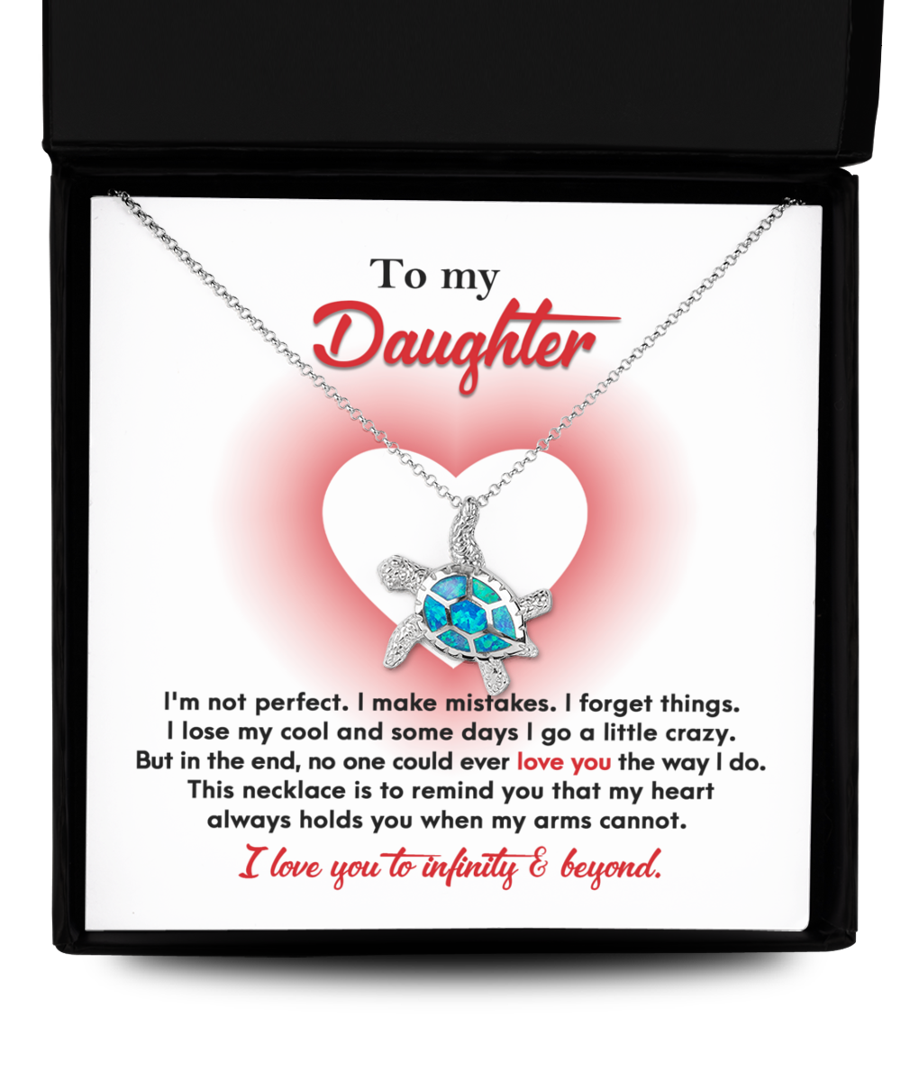 Daughter | Infinity And Beyond | Opal Turtle Pendant Necklace