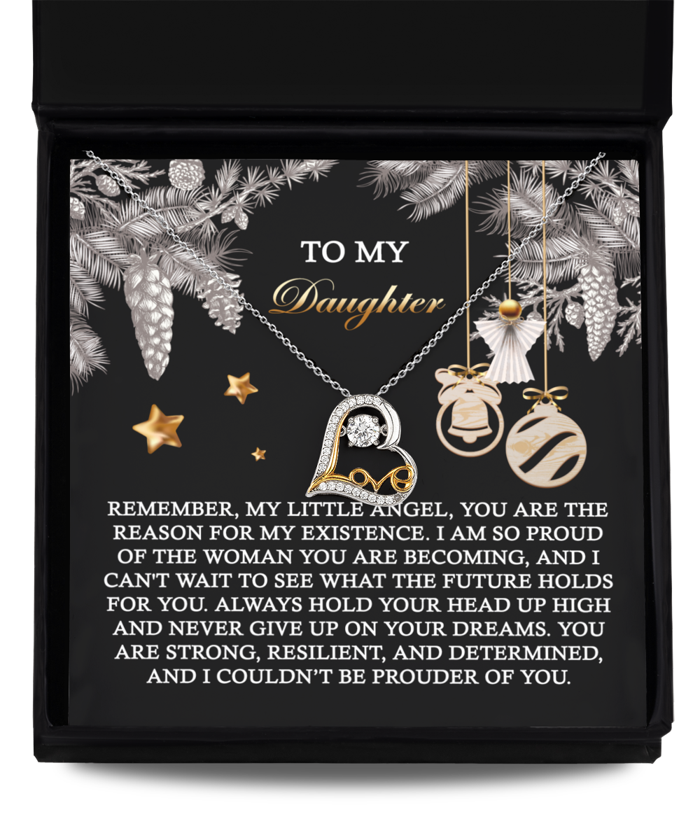 To My Daughter | Prouder Of You | Love Dancing Necklace