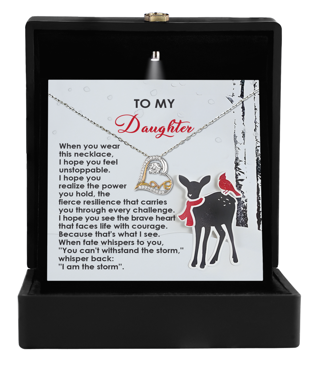 To My Daughter | Every Challenge | Love Dancing Necklace