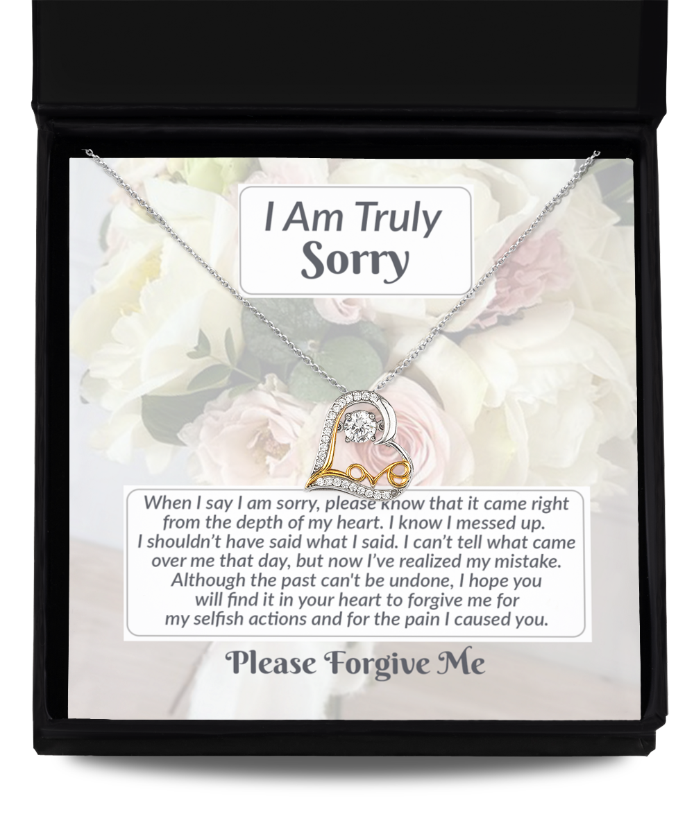 I Am Truly Sorry | What I Said | Love Dancing Necklace