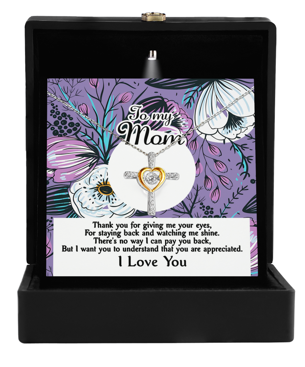 Mom | You Are Appreciated | Cross Dancing Necklace