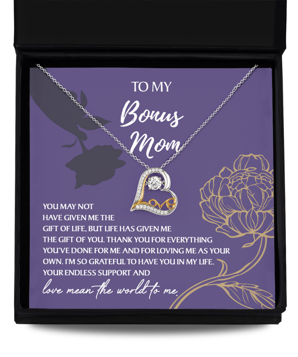 Bonus Mom | Endless Support | Love Dancing Necklace