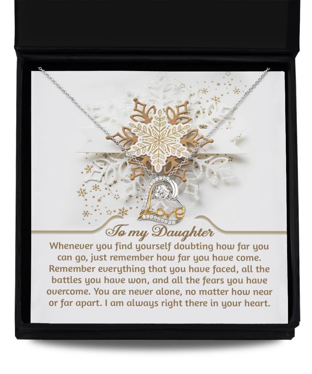 To My Daughter | You Can Go | Love Dancing Necklace