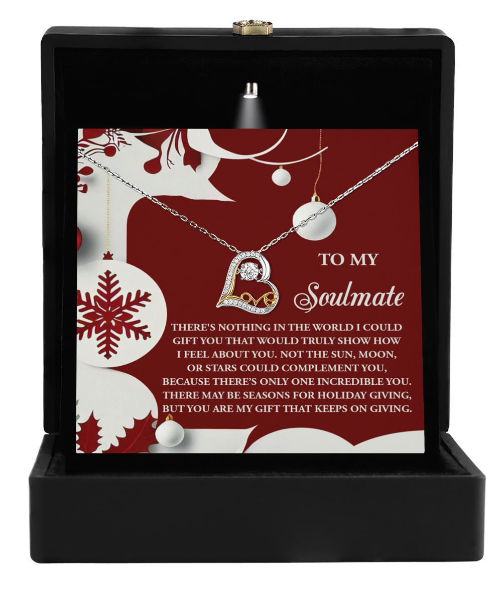 To My Soulmate | Holiday Giving | Love Dancing Necklace | Delivery Before Christmas CANNOT Be Guaranteed - 🎄ORDER NOW FOR BEST POSSIBILITY 🎄