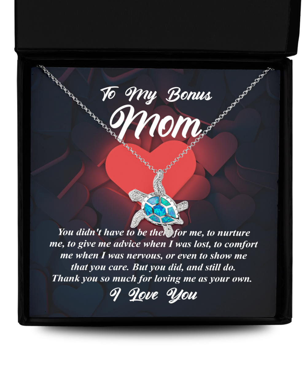 Bonus Mom | That You Care | Opal Turtle Pendant