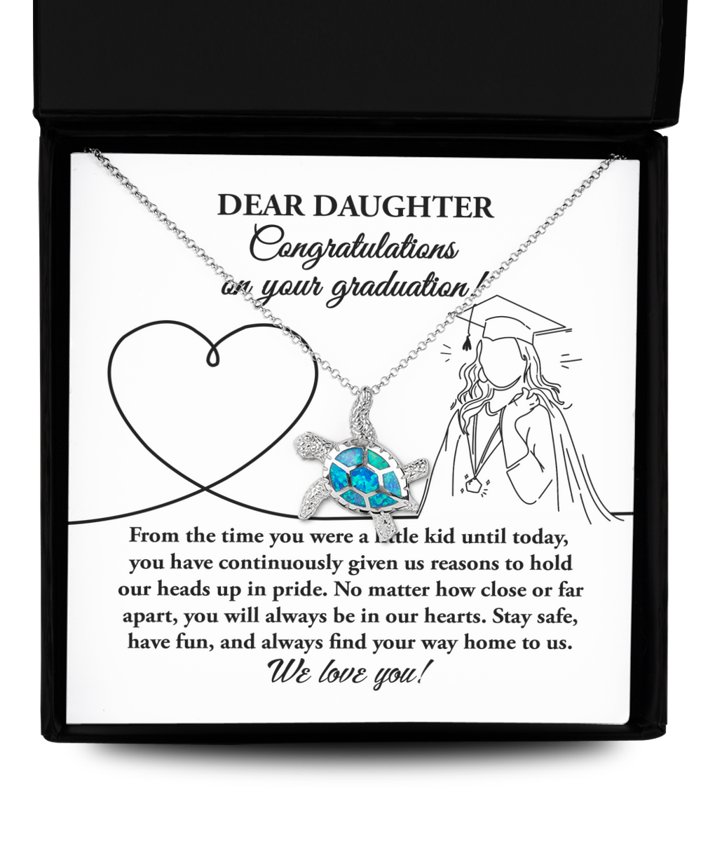 Daughter | Your Graduation | Opal Turtle Necklace