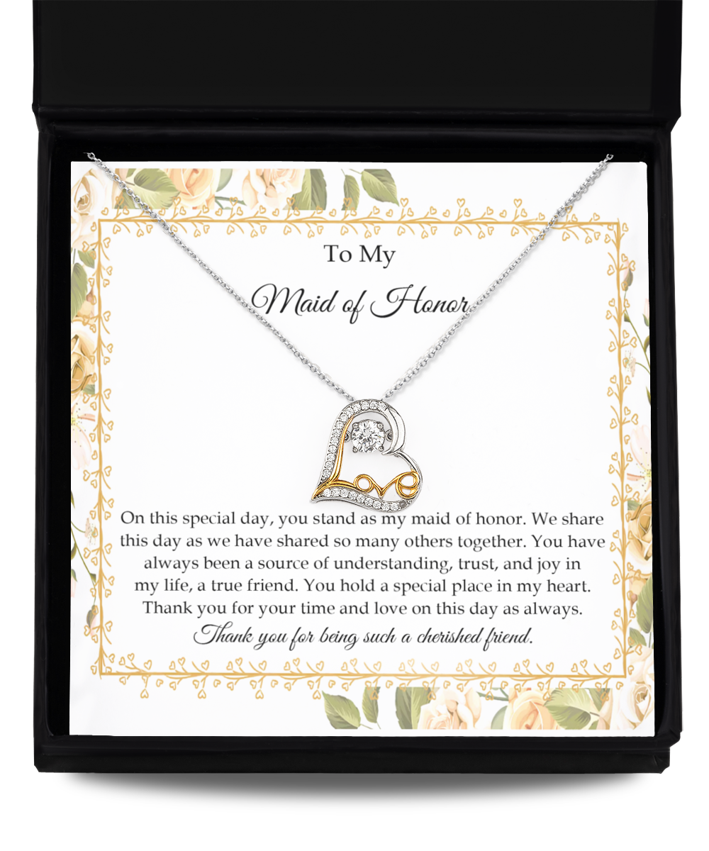 Maid of Honor | Share This Day | Love Dancing Necklace