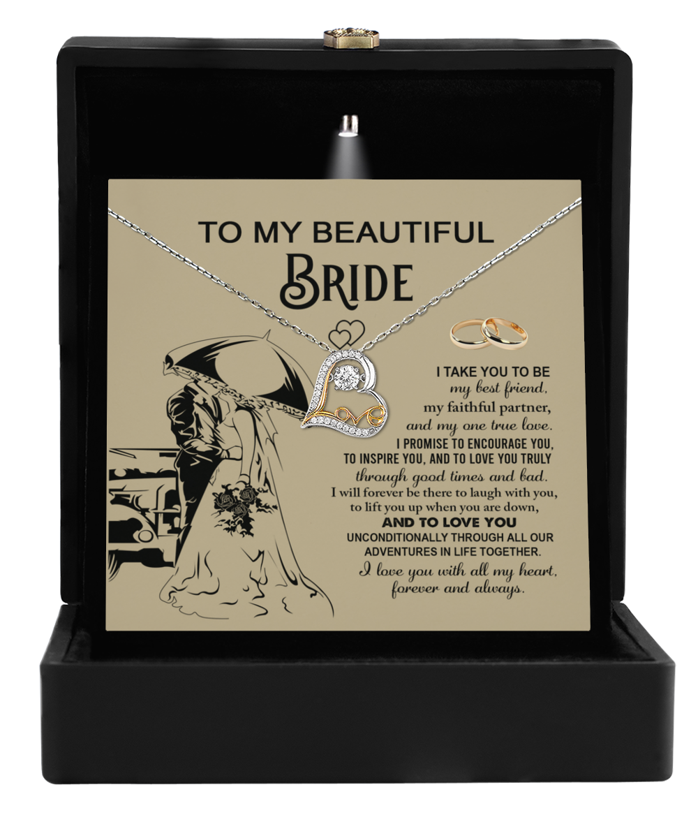 Bride | Faithful Partner | Love Dancing Necklace