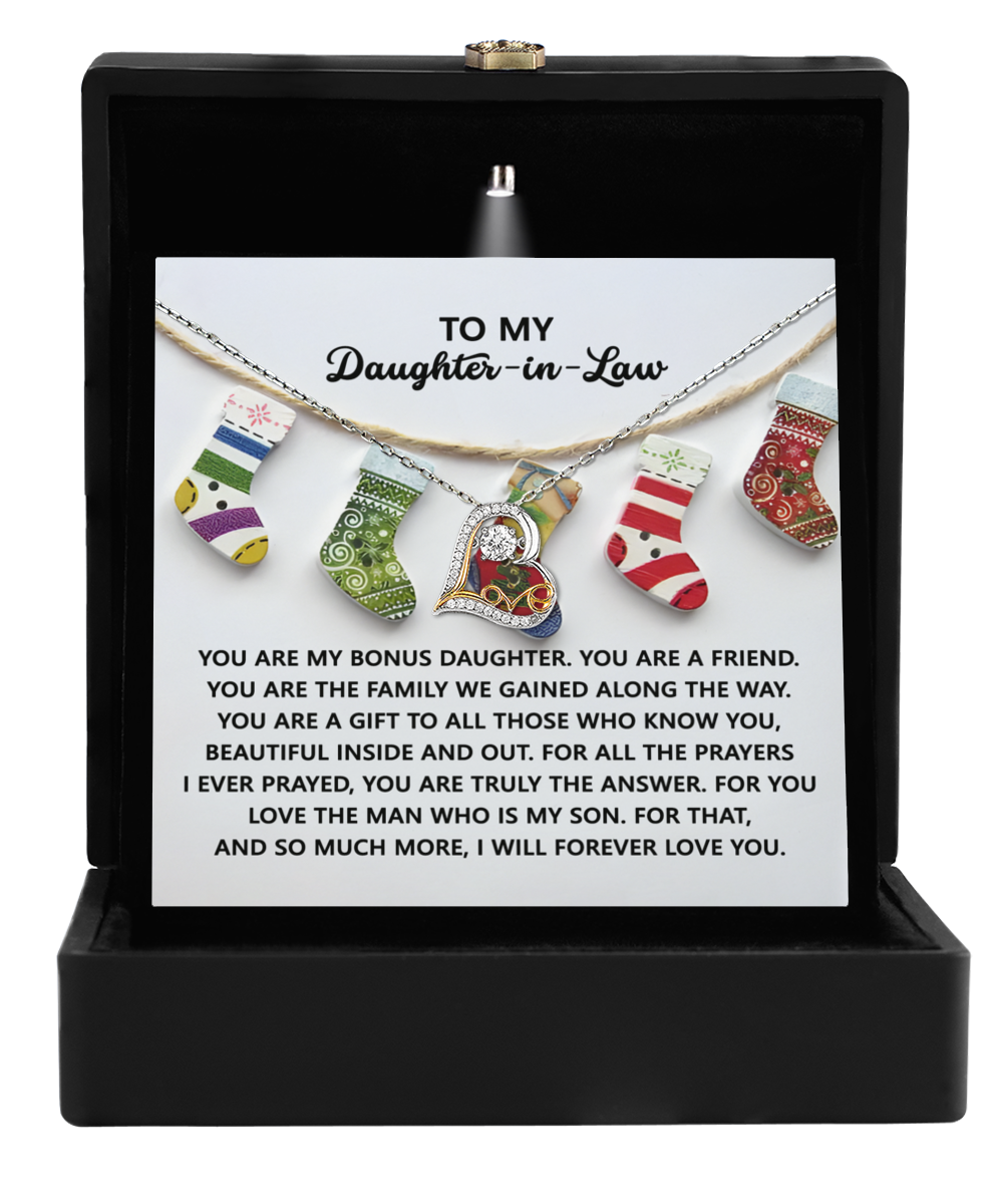 To My Daughter-in-Law | A Gift | Love Dancing Necklace