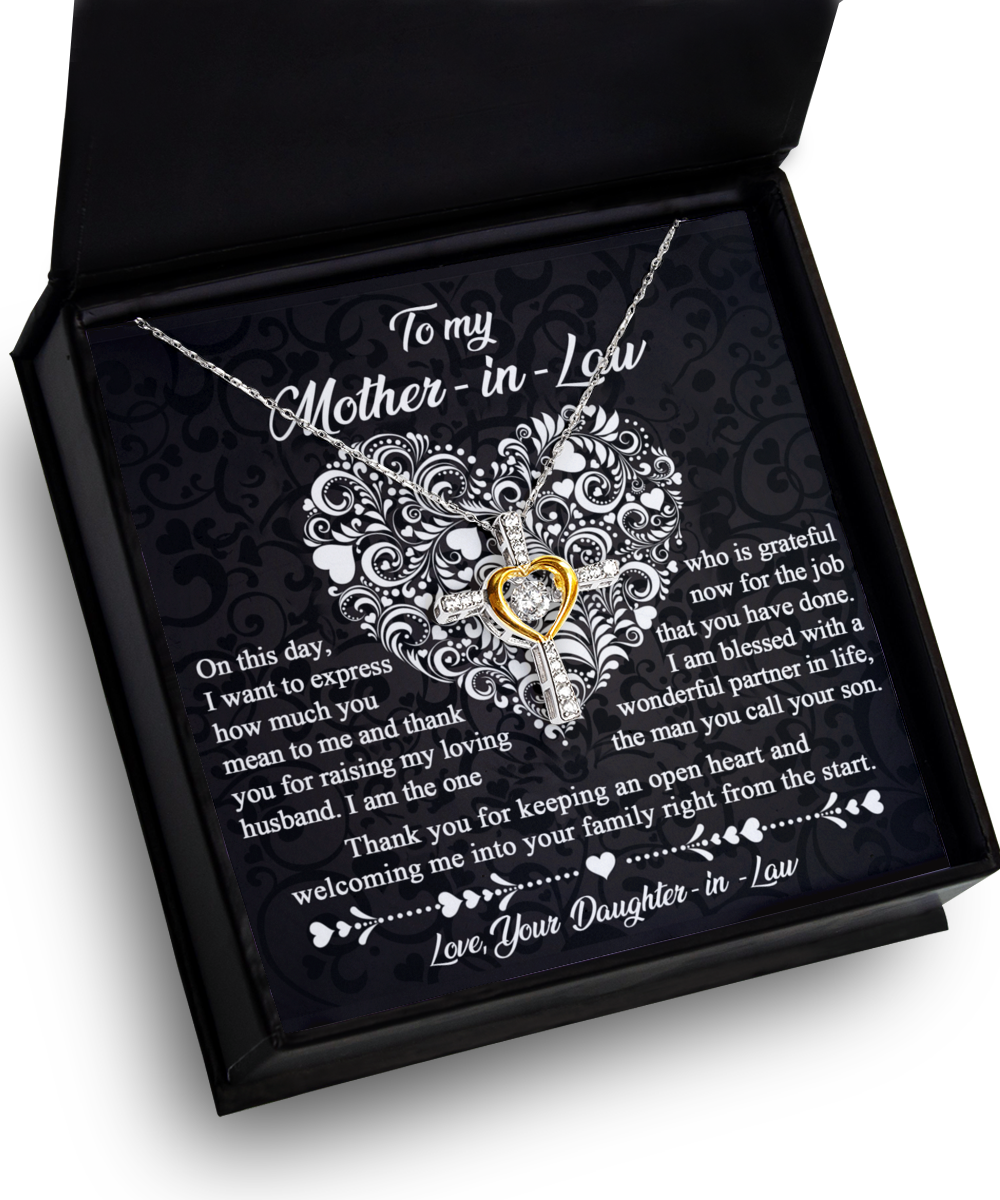 Mother-In-Law | An Open Heart | Cross Dancing Necklace