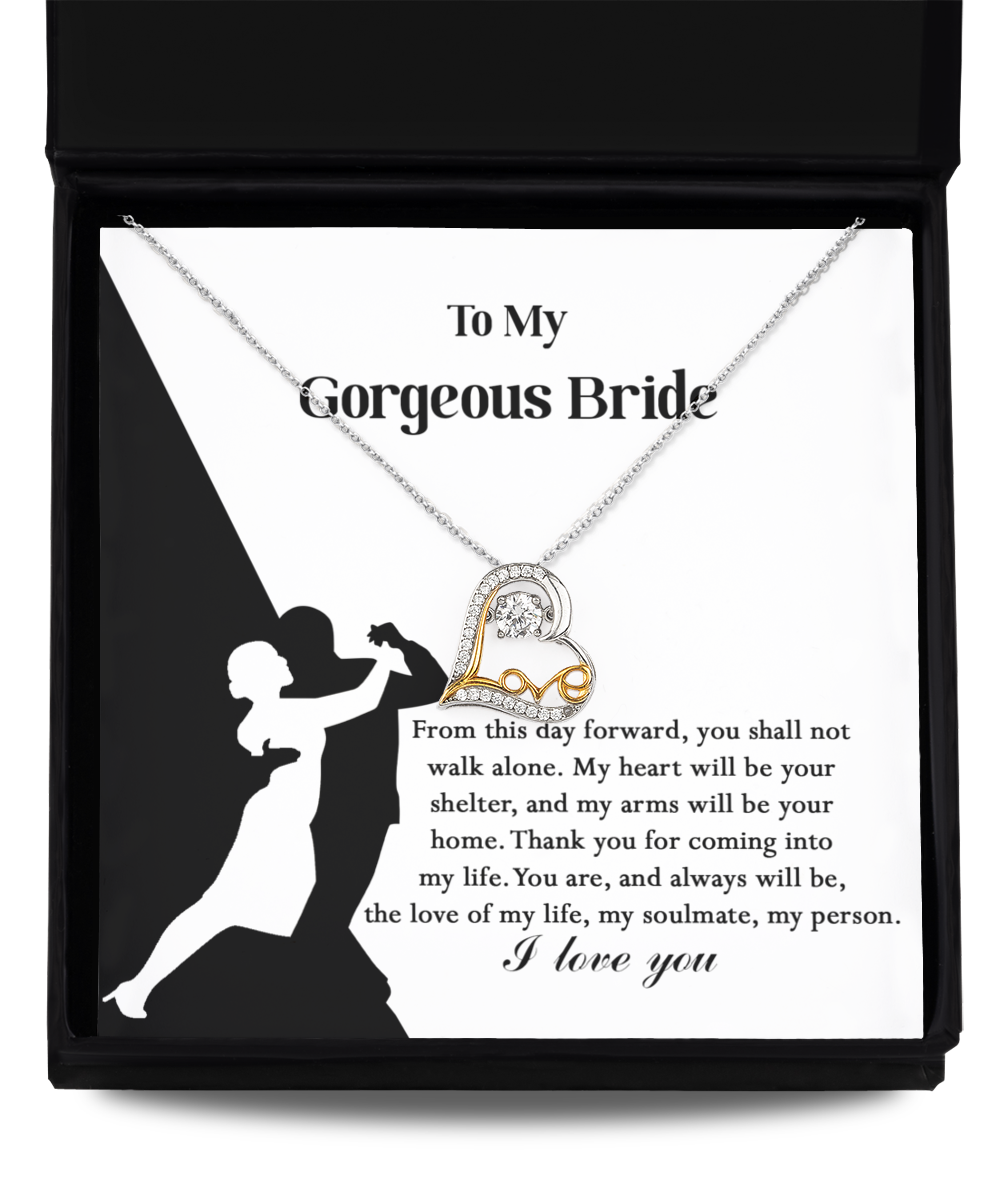 Bride | Be Your Home | Love Dancing Necklace