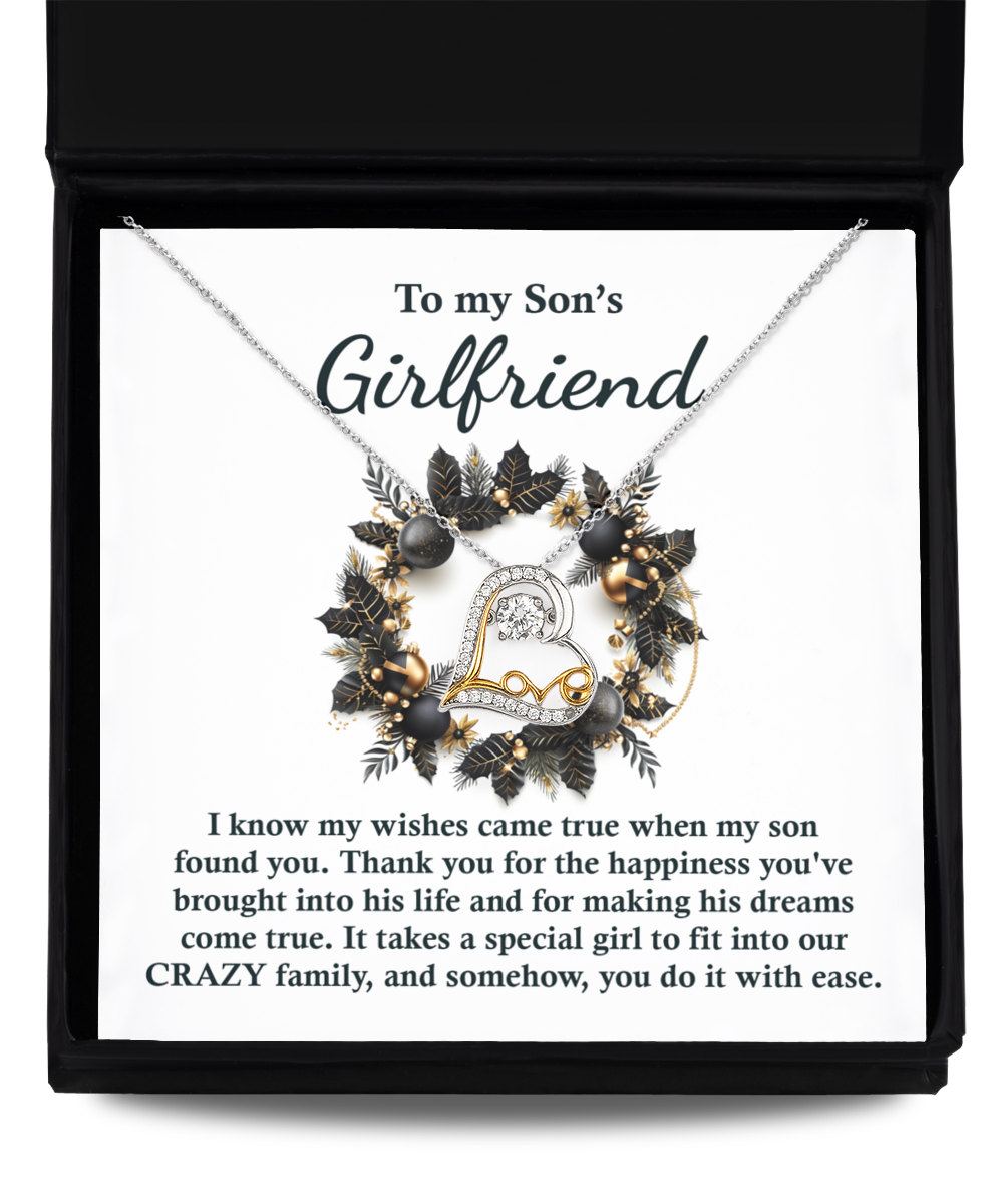 To My Son's Girlfriend | Found You | Love Dancing Necklace