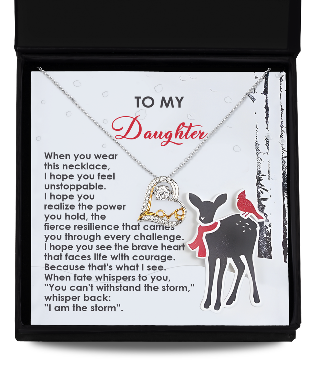 To My Daughter | Every Challenge | Love Dancing Necklace