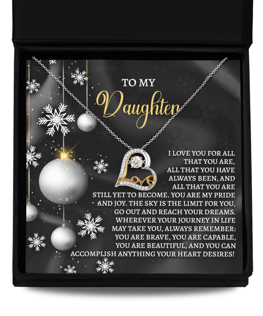 To My Daughter | Pride And Joy | Love Dancing Necklace