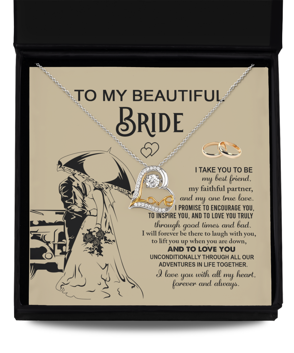 Bride | Faithful Partner | Love Dancing Necklace