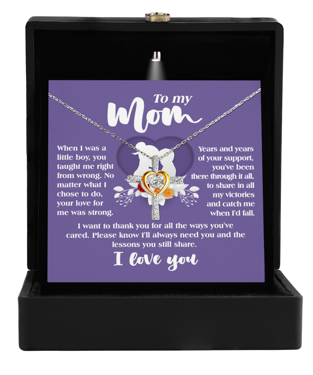 Mom | Ways You've Cared (Boy) | Cross Dancing Necklace