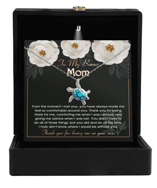 Bonus Mom | All The Time | Opal Turtle Pendant