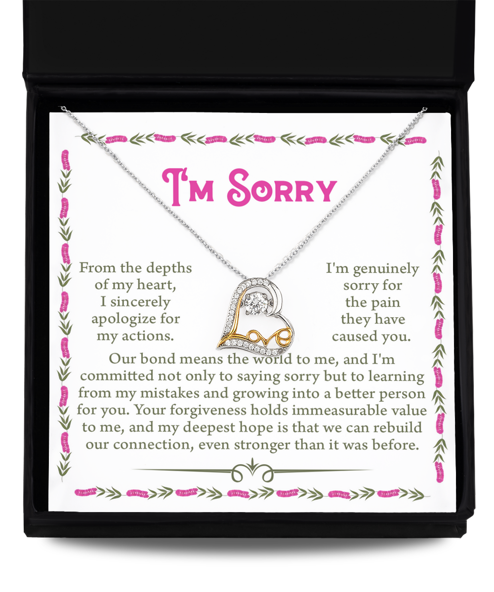 I'm Sorry | A Better Person | Love Dancing Necklace