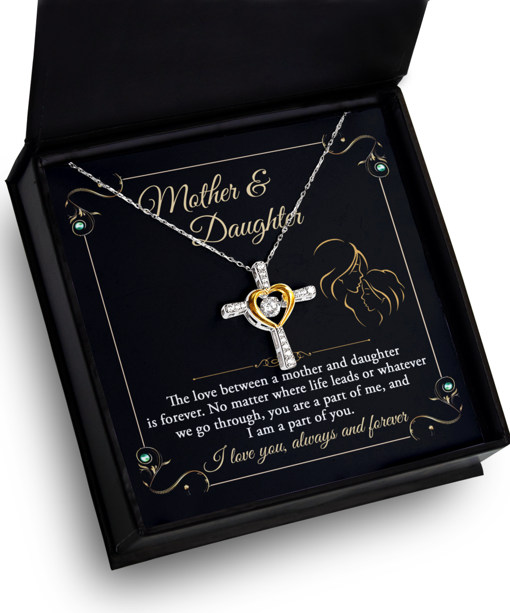 Mother & Daughter | Part Of Me | Cross Dancing Necklace