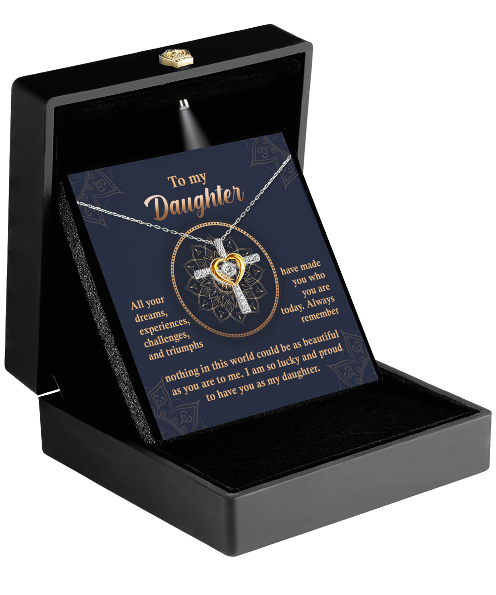 To My Daughter | All Your Dreams | Cross Dancing Necklace