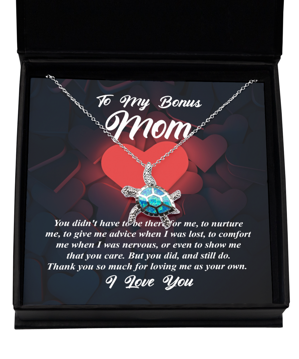 Bonus Mom | That You Care | Opal Turtle Pendant