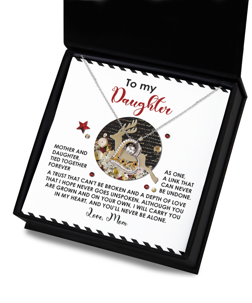 To My Daughter | Forever As One | Love Dancing Necklace