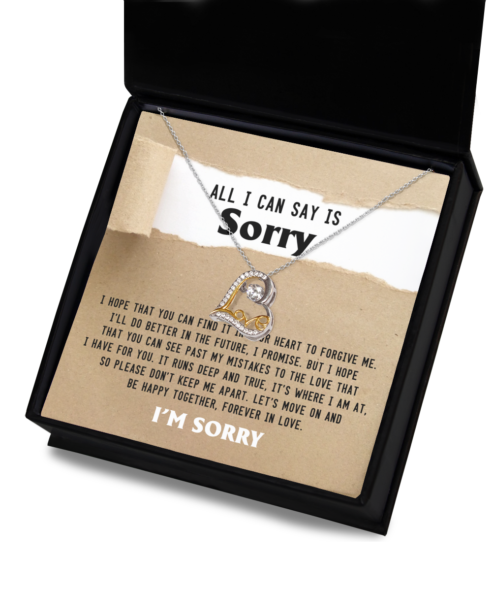 Sorry | Keep Me Apart | Love Dancing Necklace