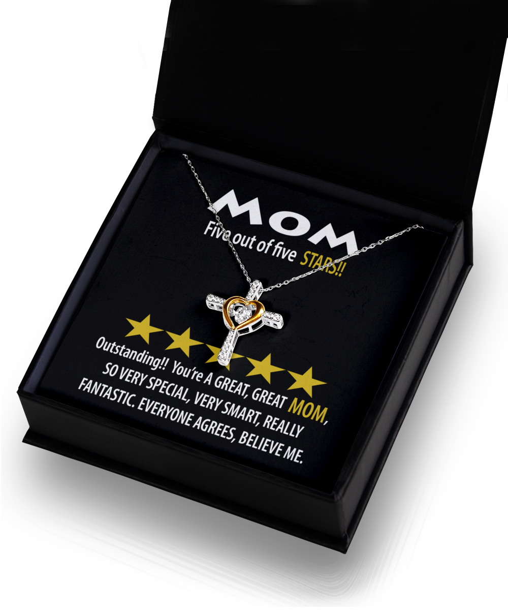 Mom | Five Stars | Cross Dancing Necklace