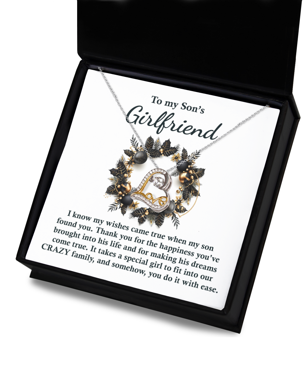 To My Son's Girlfriend | Found You | Love Dancing Necklace