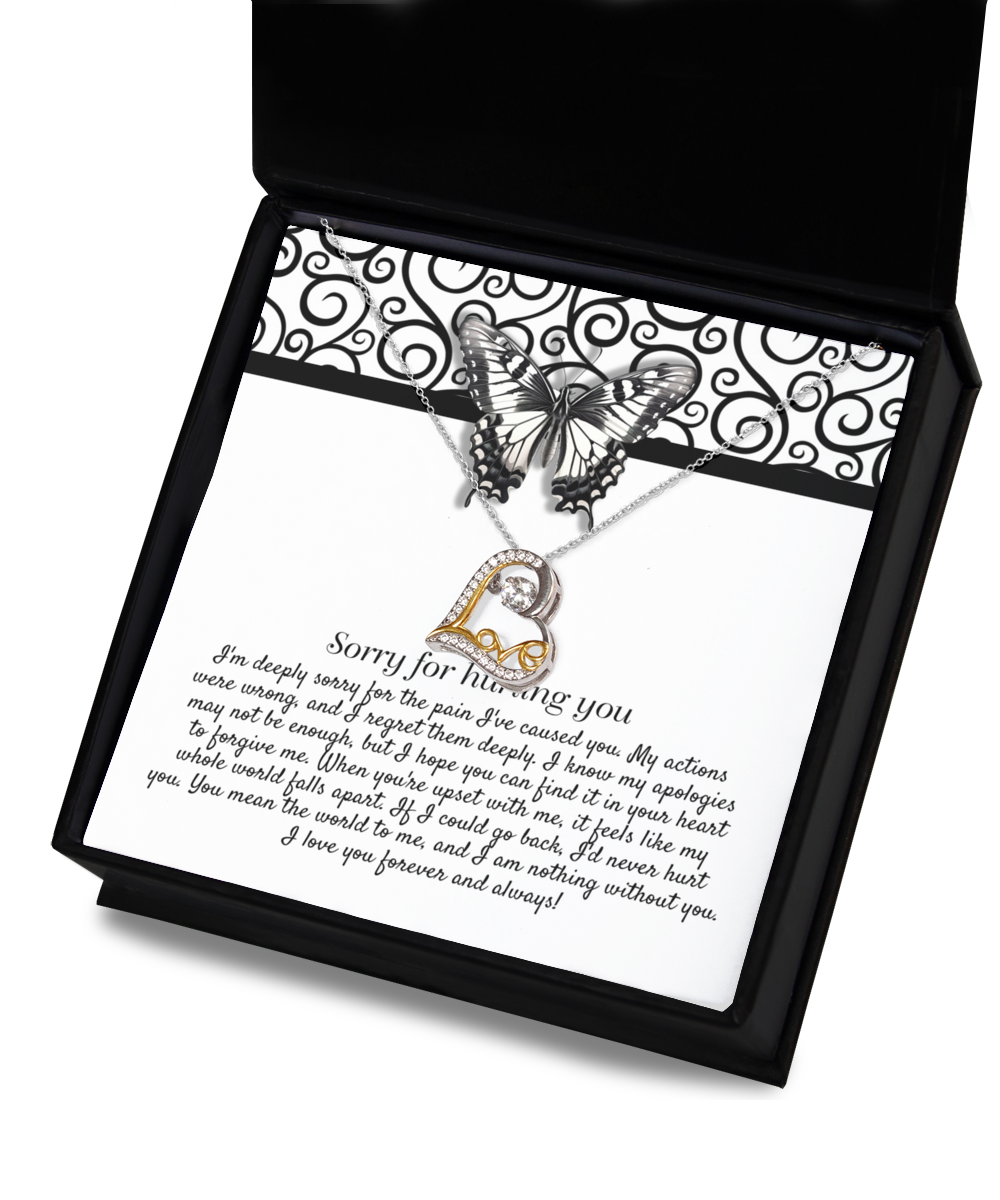 I'm Sorry | I Am Nothing Without You | Love Dancing Necklace