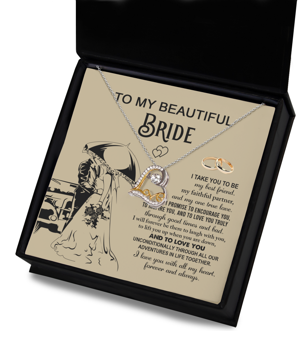 Bride | Faithful Partner | Love Dancing Necklace