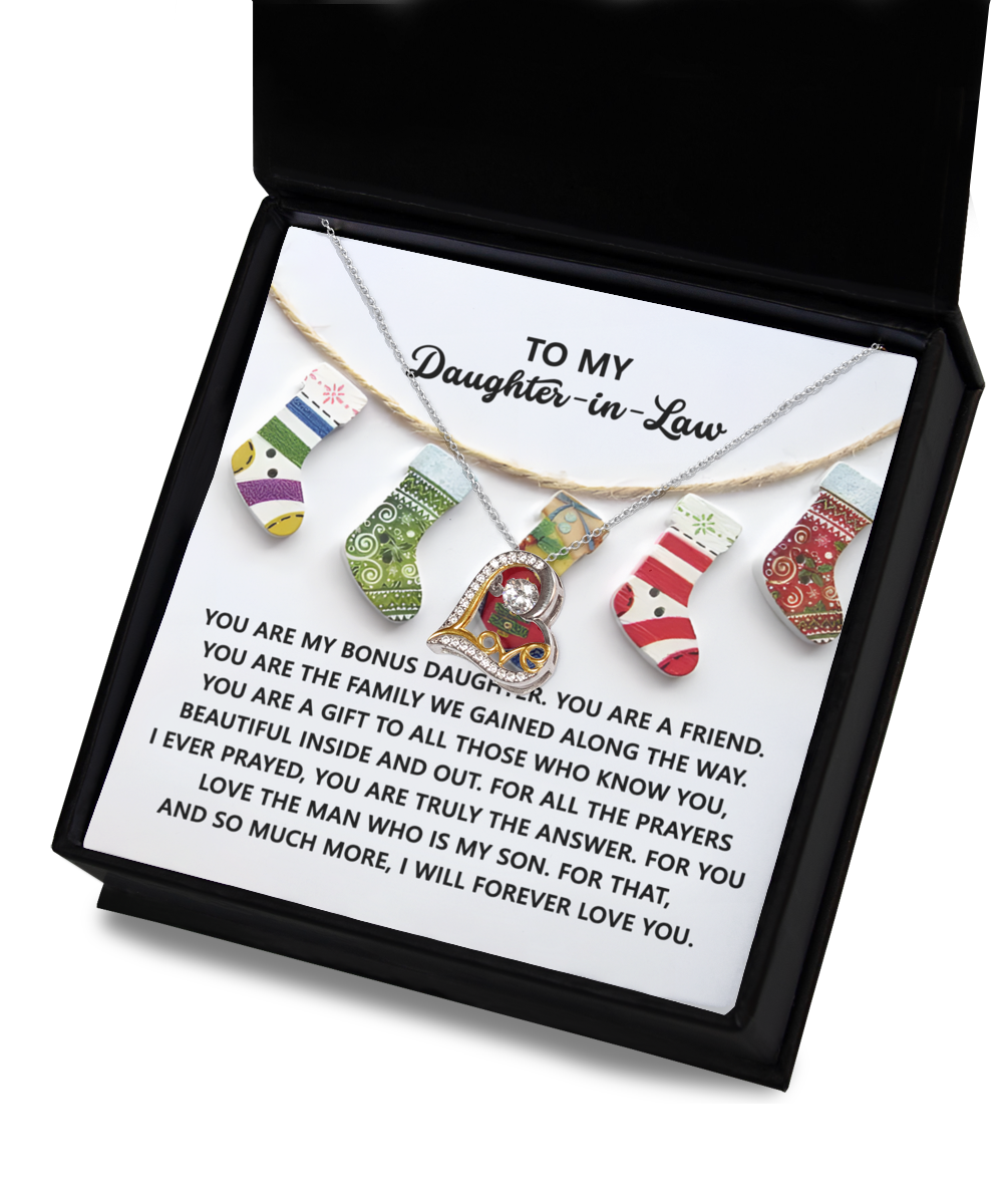 To My Daughter-in-Law | A Gift | Love Dancing Necklace