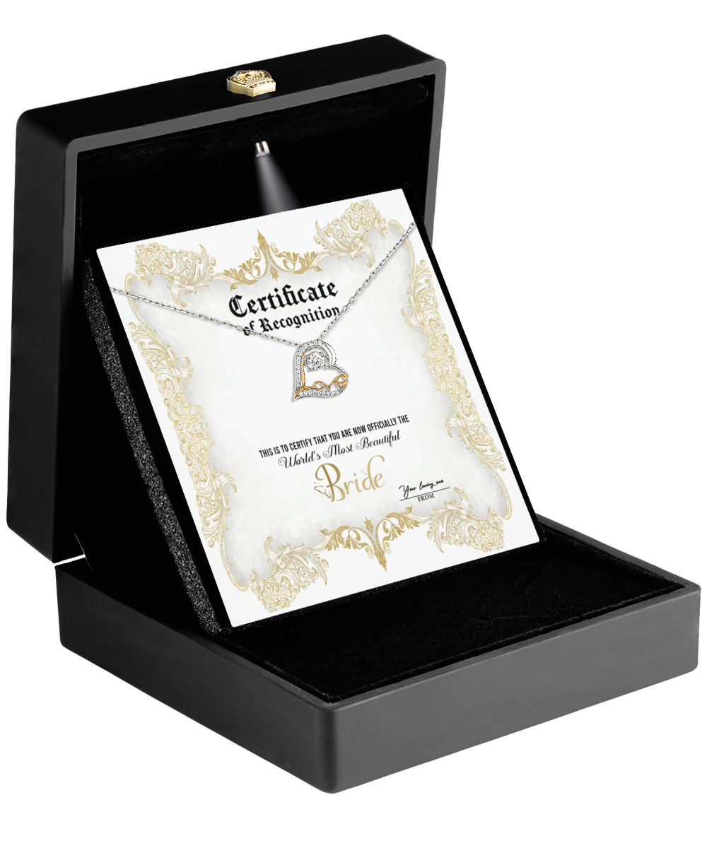 Bride | Certificate Of Achievement | Love Dancing Necklace