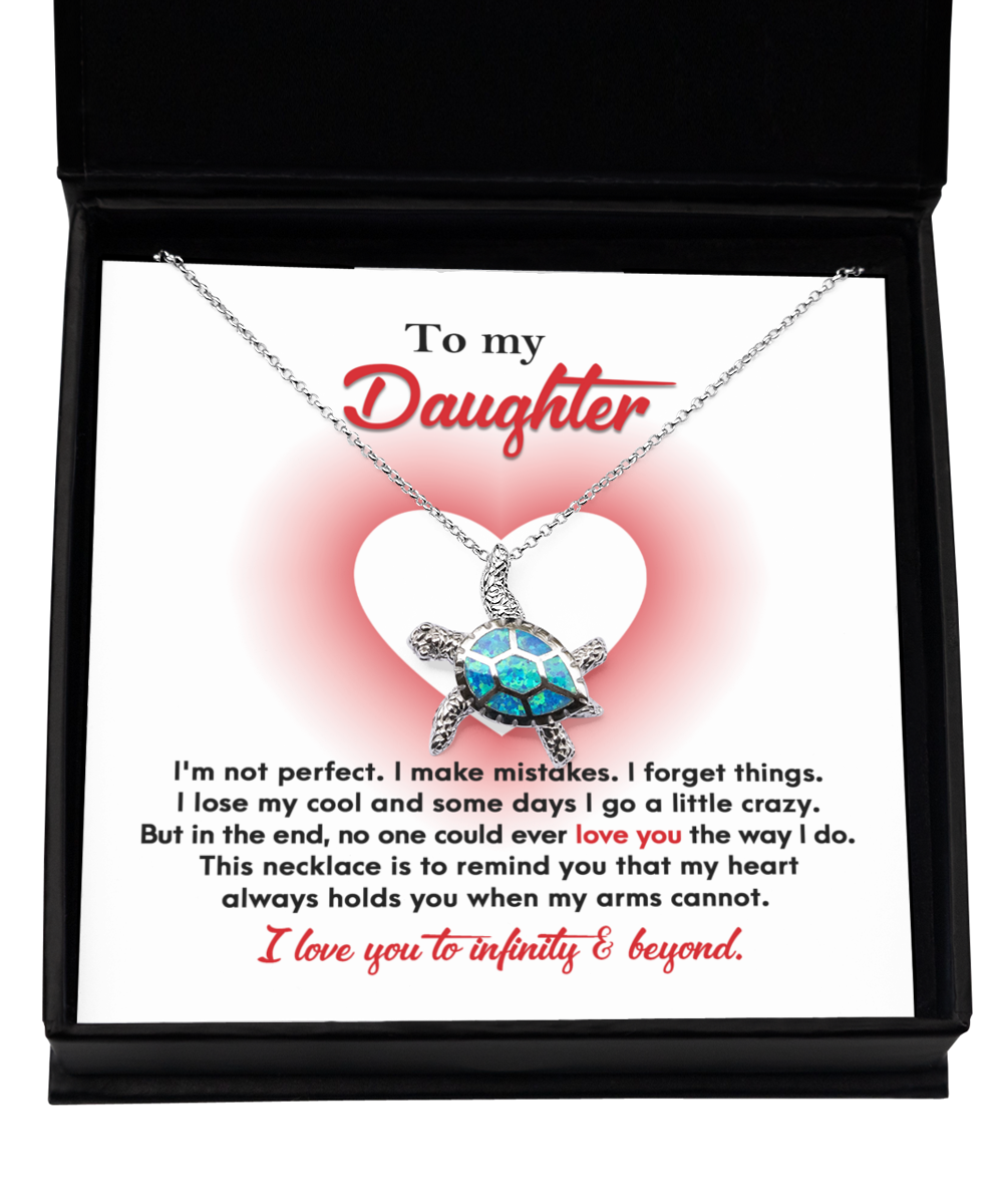 Daughter | Infinity And Beyond | Opal Turtle Pendant Necklace