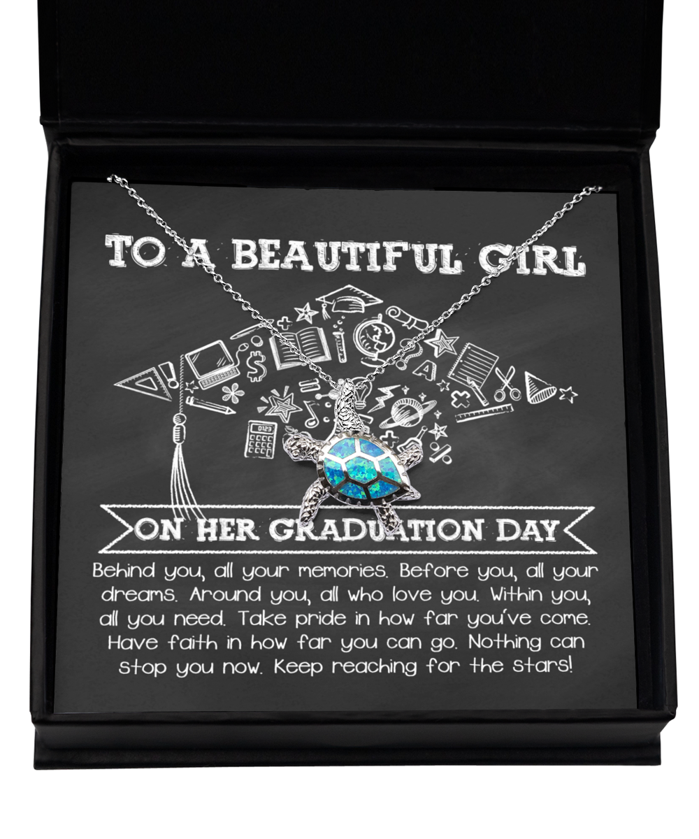 Happy Graduation | All Your Dreams | Opal Turtle Necklace