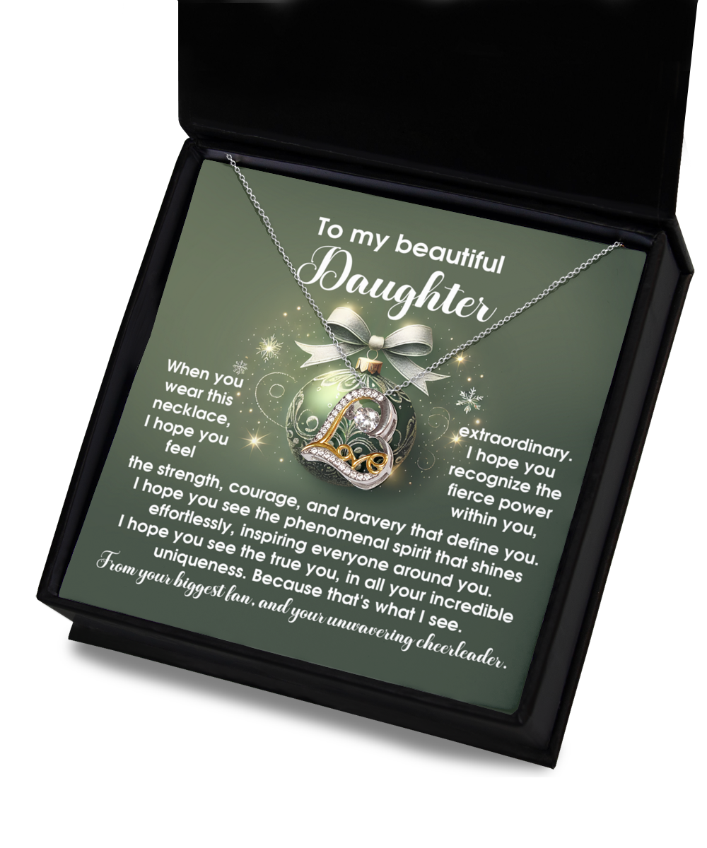 To My Beautiful Daughter | Incredible Uniqueness | Love Dancing Necklace