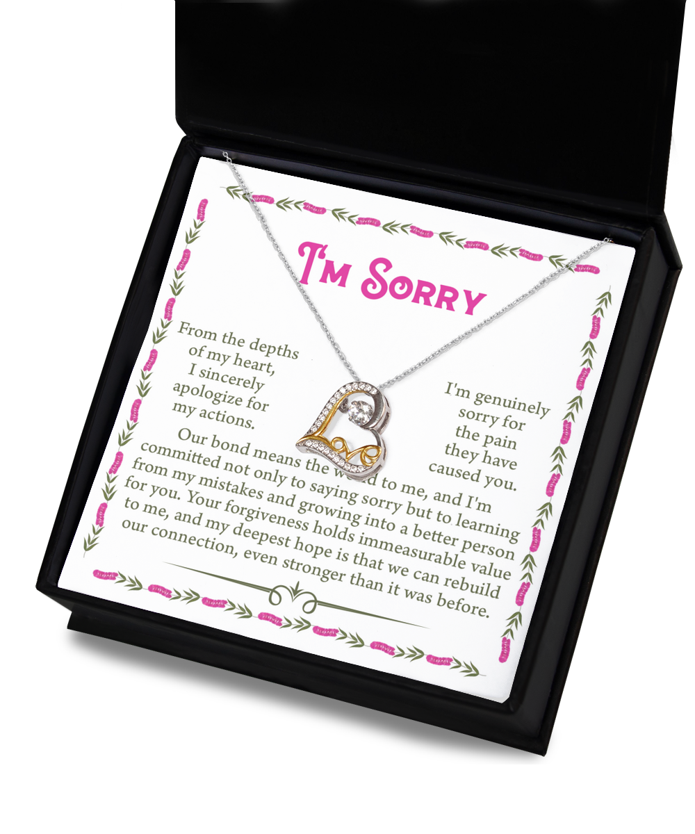 I'm Sorry | A Better Person | Love Dancing Necklace