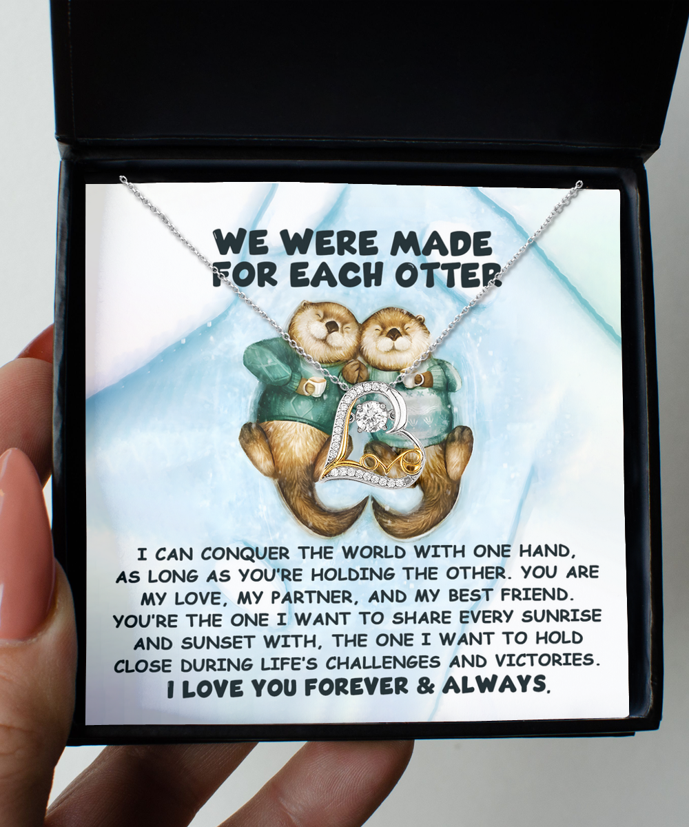 To My Soulmate | Made For Each Otter | Love Dancing Necklace