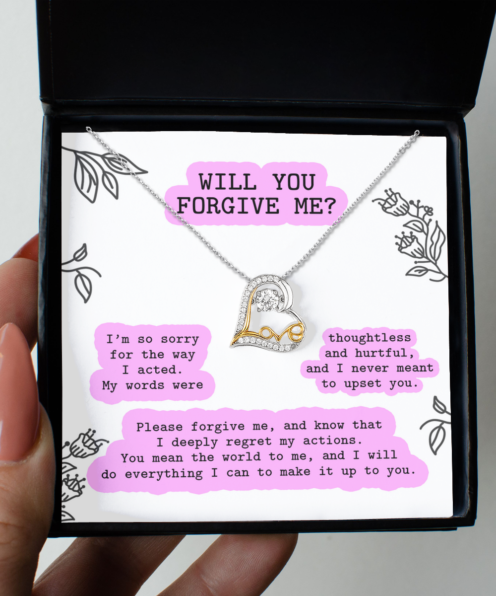 Will You Forgive Me? | Never Meant To | Love Dancing Necklace