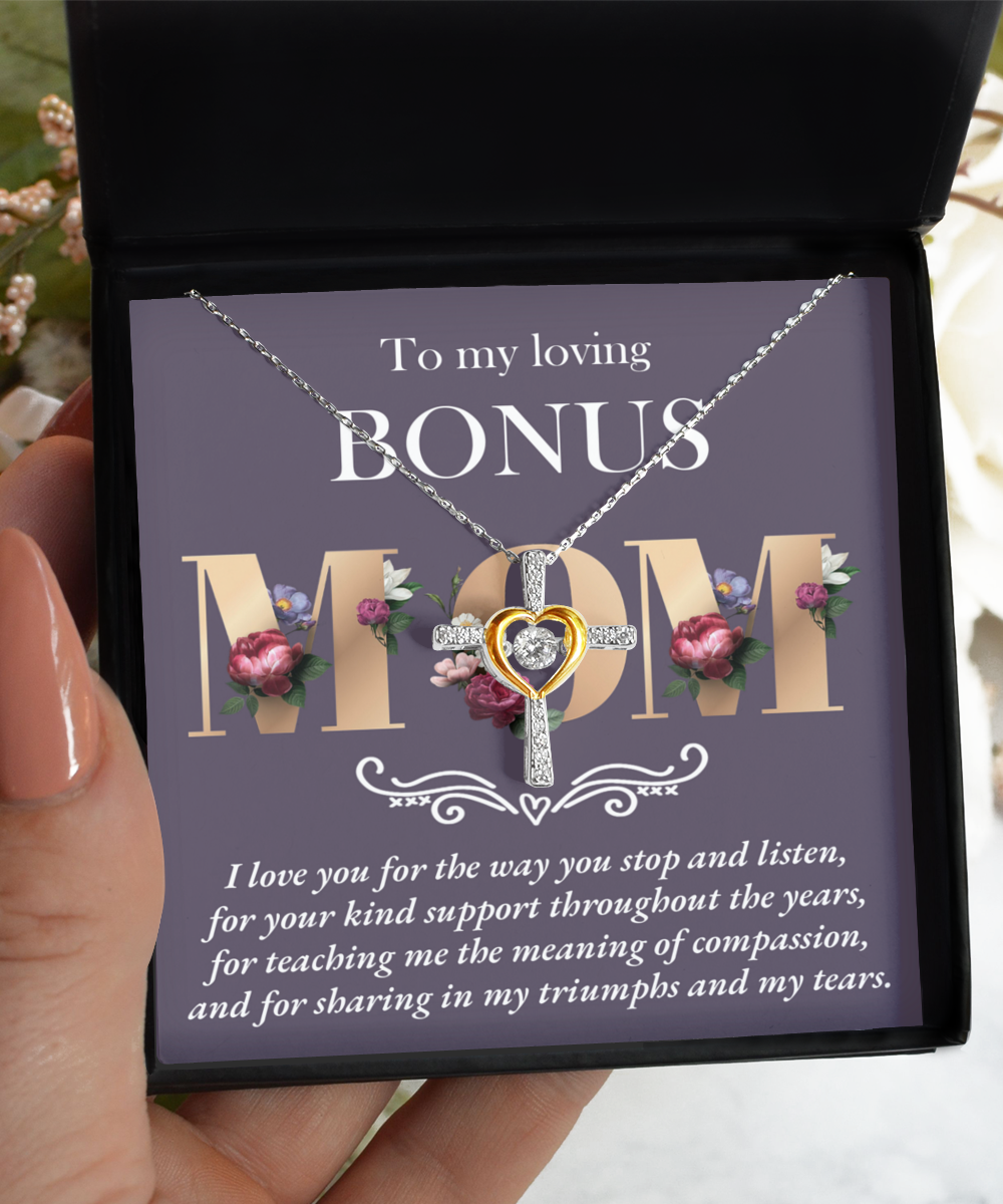 Bonus Mom | Throughout The Years | Cross Dancing Necklace