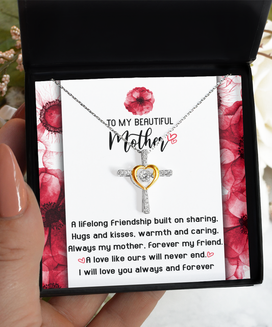 Mom | Will Never End | Cross Dancing Necklace