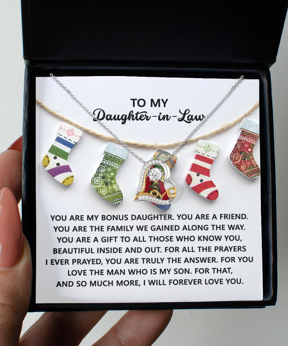 To My Daughter-in-Law | A Gift | Love Dancing Necklace