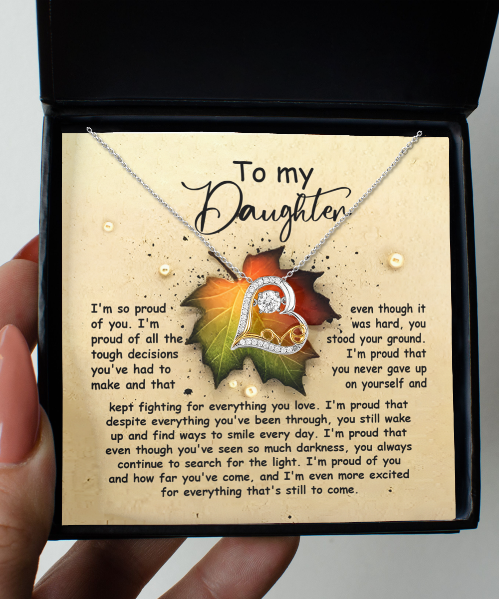 To My Daughter | You Stood Your Ground | Love Dancing Necklace