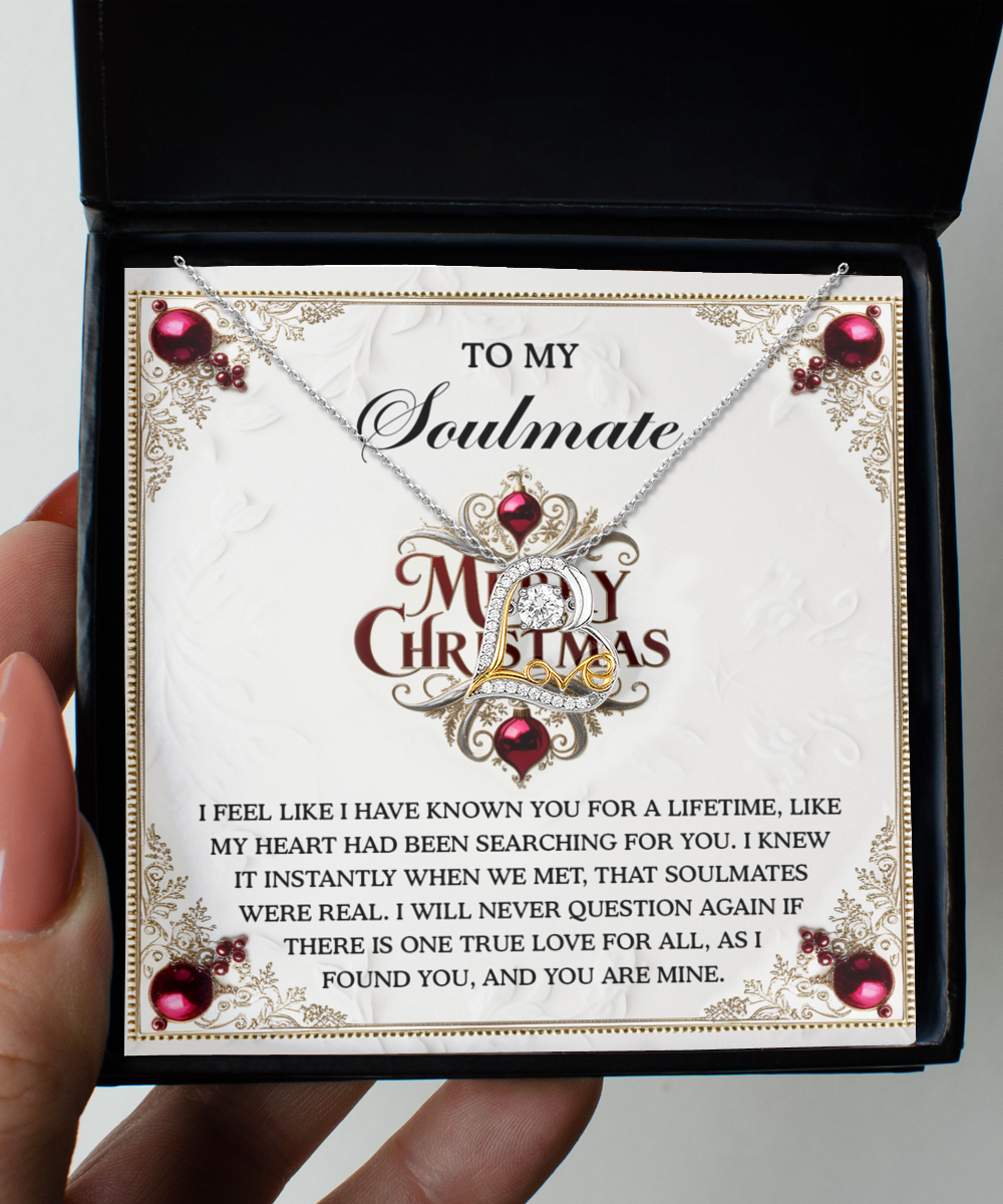 To My Soulmate | I Found You | Love Dancing Necklace