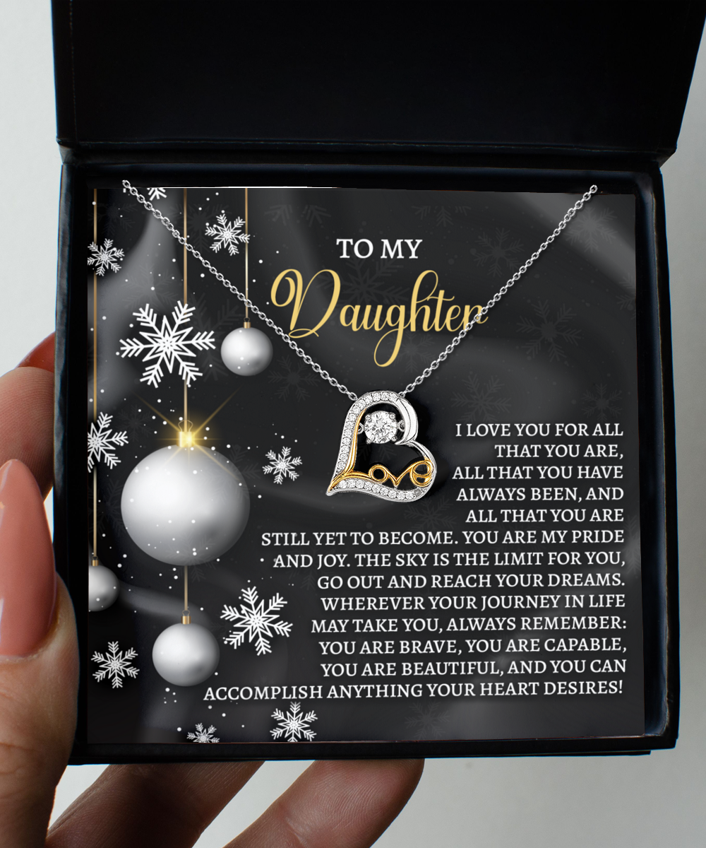 To My Daughter | Pride And Joy | Love Dancing Necklace